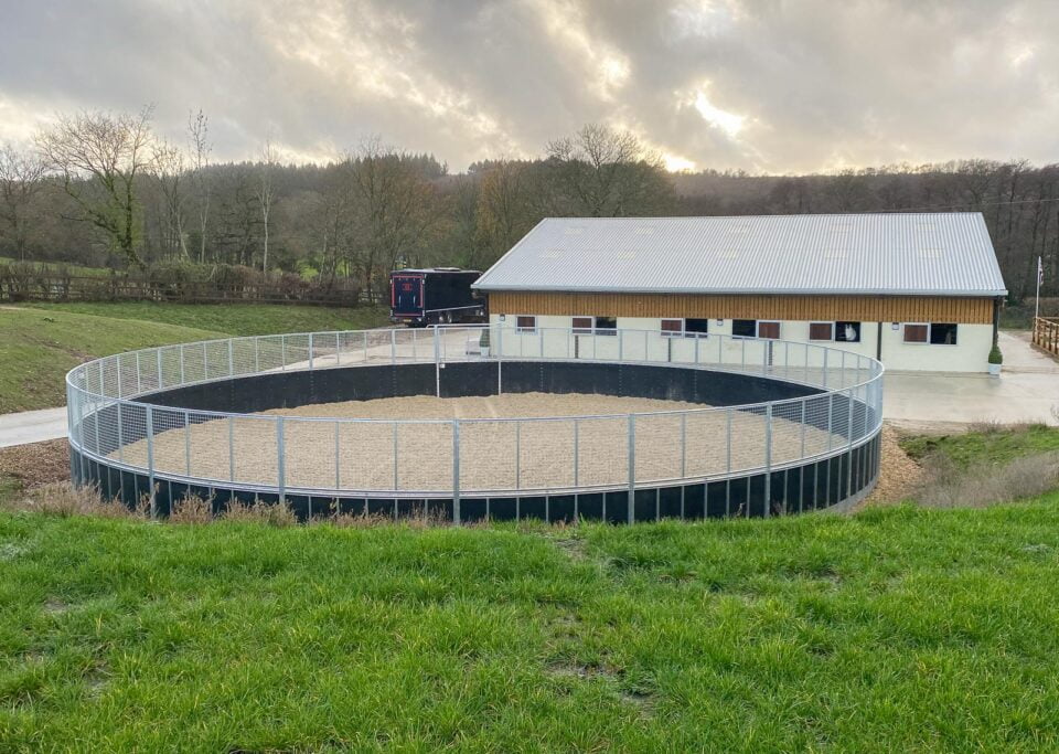 Equestrian Round Pen Construction